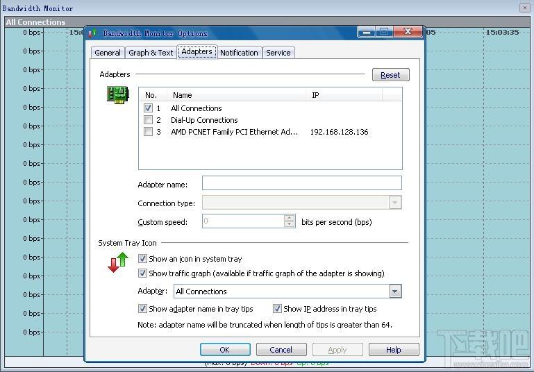 Bandwidth Monitor,流量监控