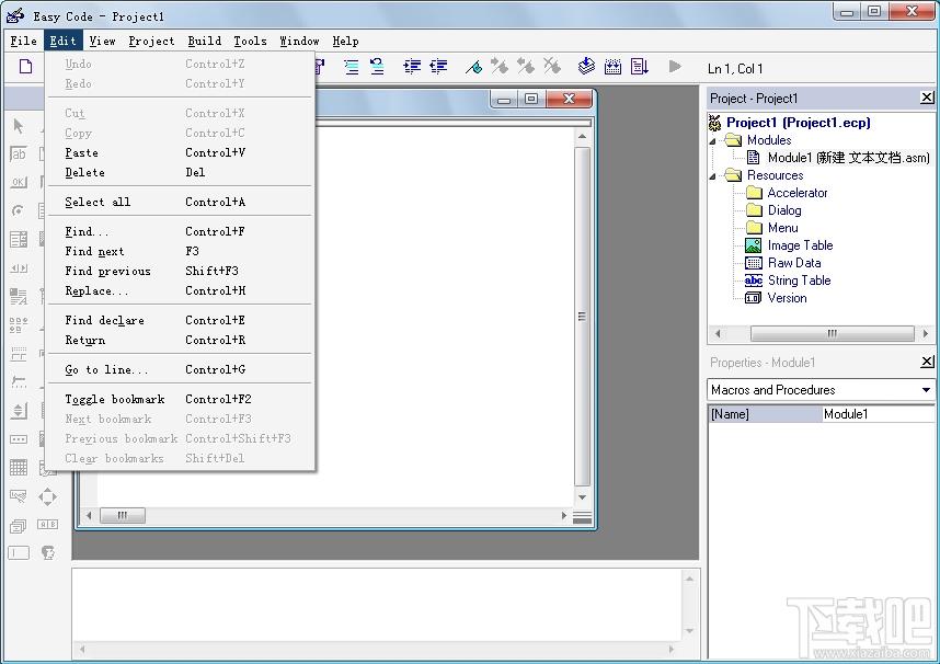 Easy Code Masm,Easy Code Masm下载,汇编辅助工具