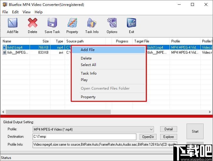 Bluefox MP4 Video Converter下载,视频转换,格式转换