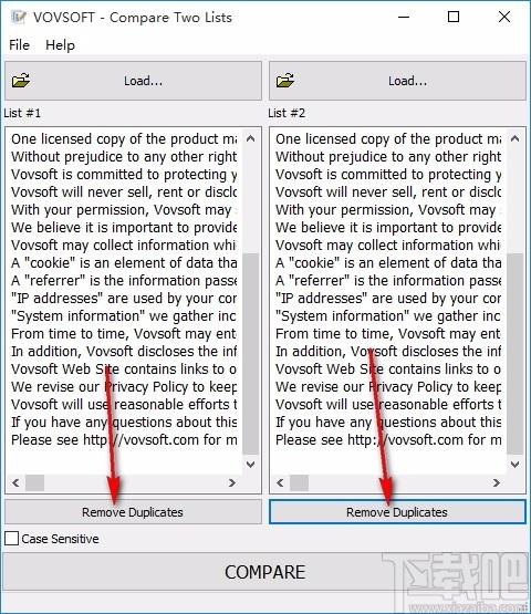 Compare Two Lists下载,文件比较工具,文件比较
